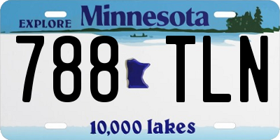 MN license plate 788TLN