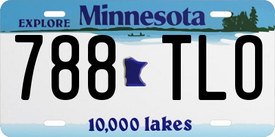 MN license plate 788TLO
