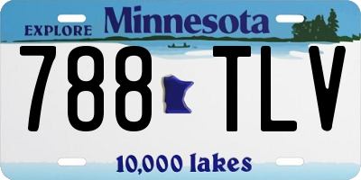 MN license plate 788TLV