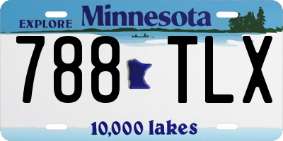 MN license plate 788TLX