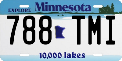 MN license plate 788TMI