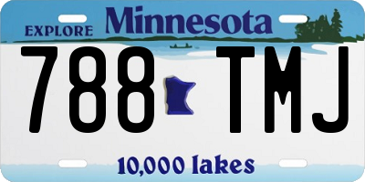 MN license plate 788TMJ
