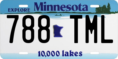 MN license plate 788TML