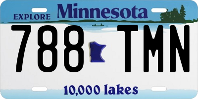 MN license plate 788TMN