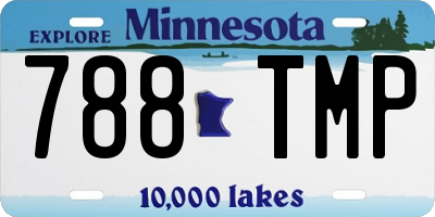 MN license plate 788TMP