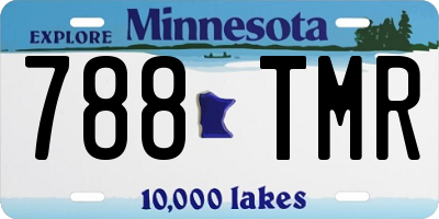 MN license plate 788TMR