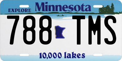 MN license plate 788TMS