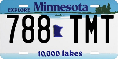 MN license plate 788TMT
