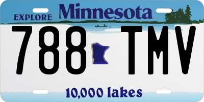 MN license plate 788TMV