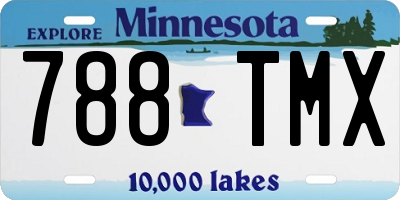 MN license plate 788TMX
