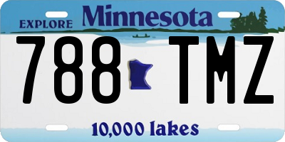 MN license plate 788TMZ