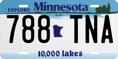 MN license plate 788TNA