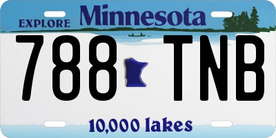 MN license plate 788TNB