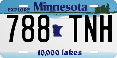 MN license plate 788TNH