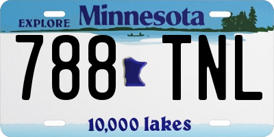 MN license plate 788TNL