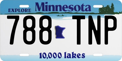 MN license plate 788TNP