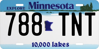 MN license plate 788TNT