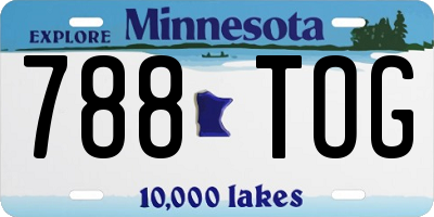 MN license plate 788TOG