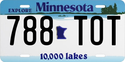 MN license plate 788TOT