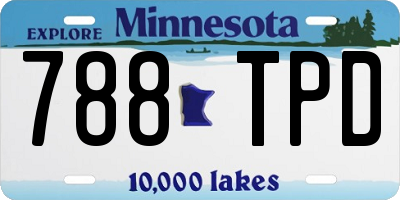 MN license plate 788TPD