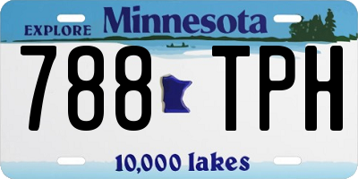 MN license plate 788TPH