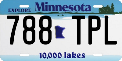 MN license plate 788TPL
