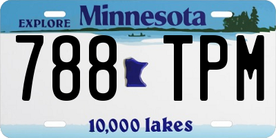 MN license plate 788TPM