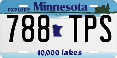 MN license plate 788TPS