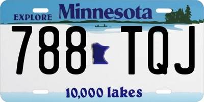 MN license plate 788TQJ