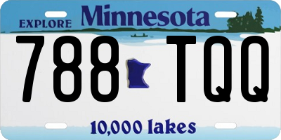 MN license plate 788TQQ