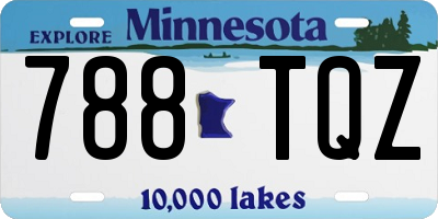 MN license plate 788TQZ