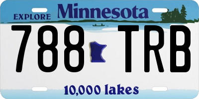MN license plate 788TRB