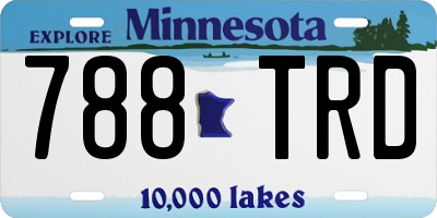 MN license plate 788TRD