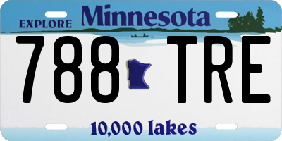 MN license plate 788TRE