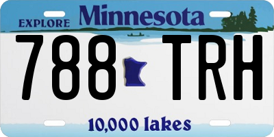 MN license plate 788TRH