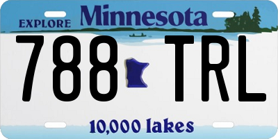MN license plate 788TRL