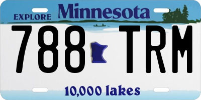 MN license plate 788TRM