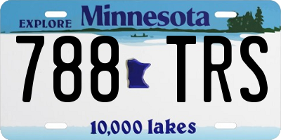 MN license plate 788TRS