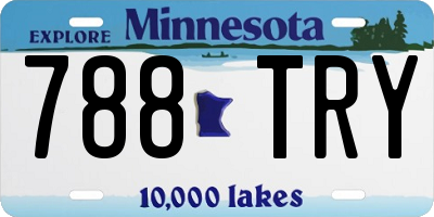 MN license plate 788TRY