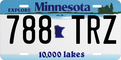 MN license plate 788TRZ