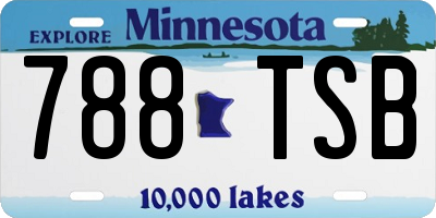 MN license plate 788TSB