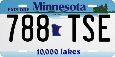 MN license plate 788TSE