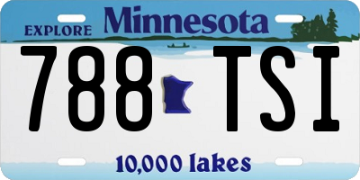 MN license plate 788TSI