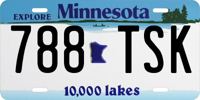 MN license plate 788TSK