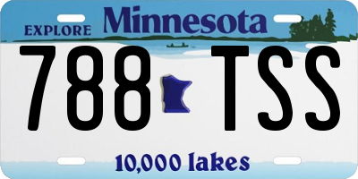 MN license plate 788TSS