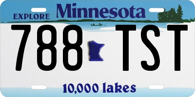 MN license plate 788TST