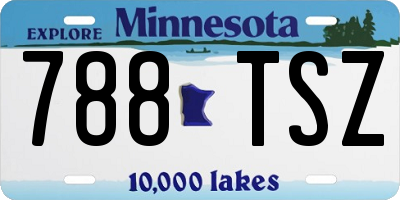 MN license plate 788TSZ