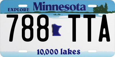 MN license plate 788TTA