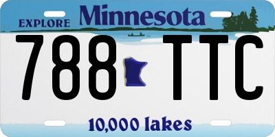 MN license plate 788TTC