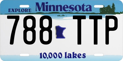 MN license plate 788TTP